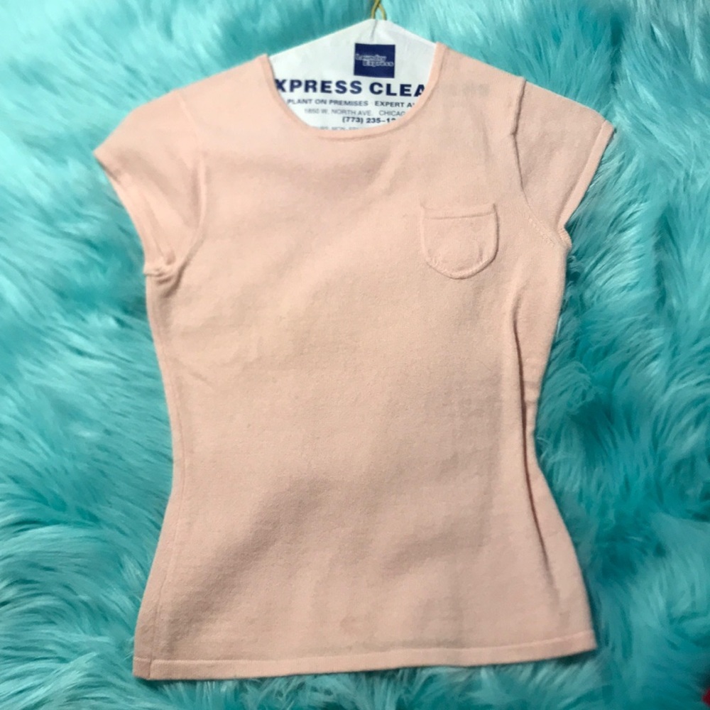Moda International pink XS cashmere top